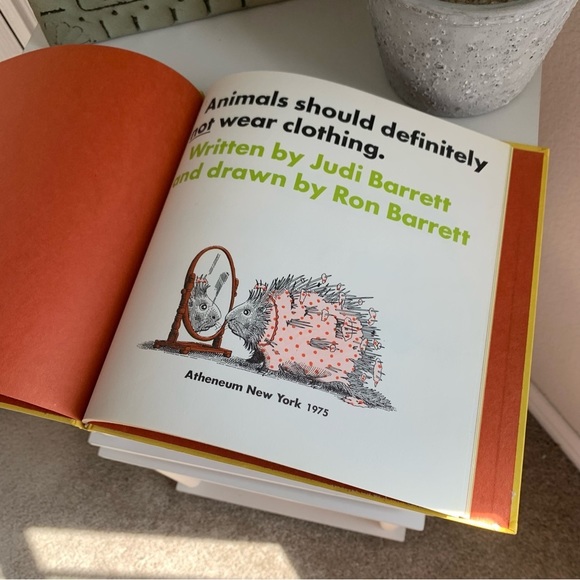 1975 Animals Should Definitely not wear Clothes by Judy Barrett Book - Picture 10 of 14
